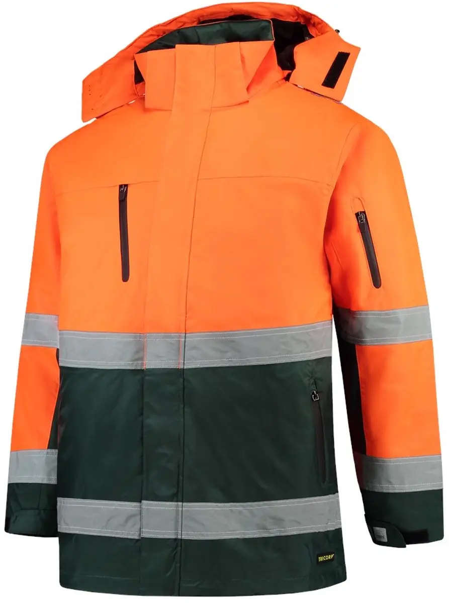 Tricorp Parka ISO 20471 Bicolor Fluor Oranje-Groen XXL