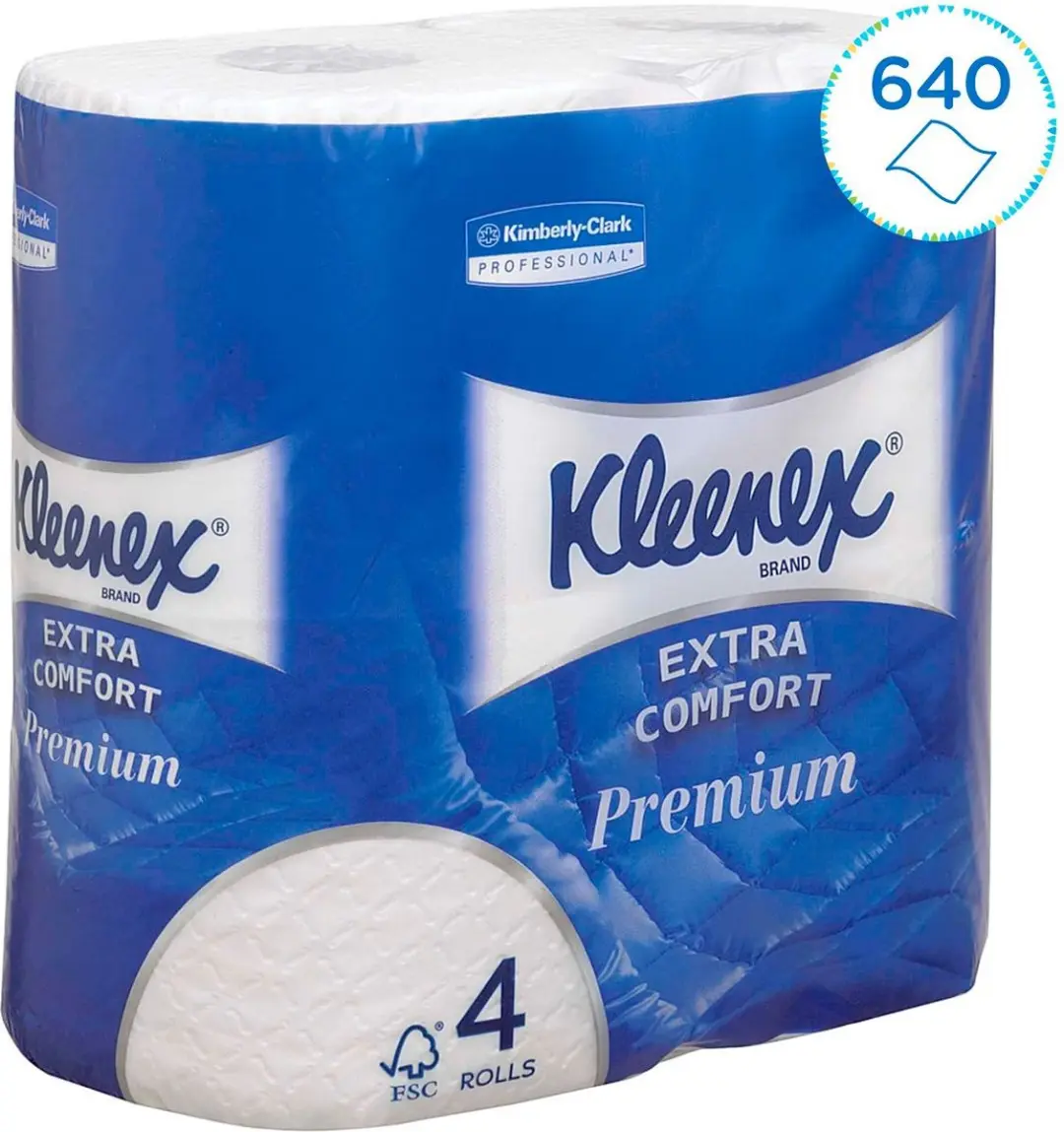 Kleenex Toiletpapier 8484 4-laags 160 vel - Wit