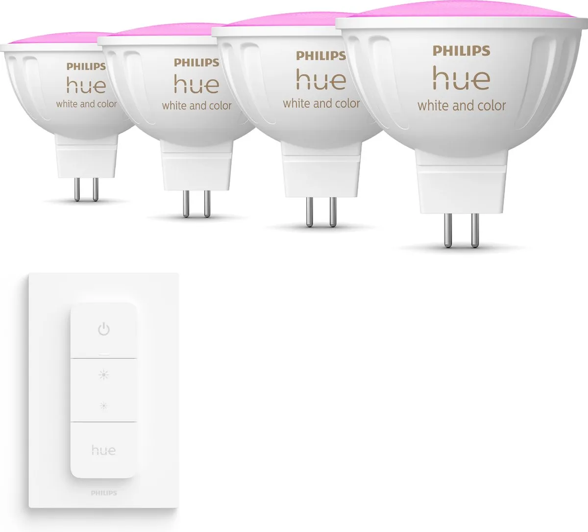 Philips Hue Voordeelpakket GU5.3 MR16 4x Spotjes