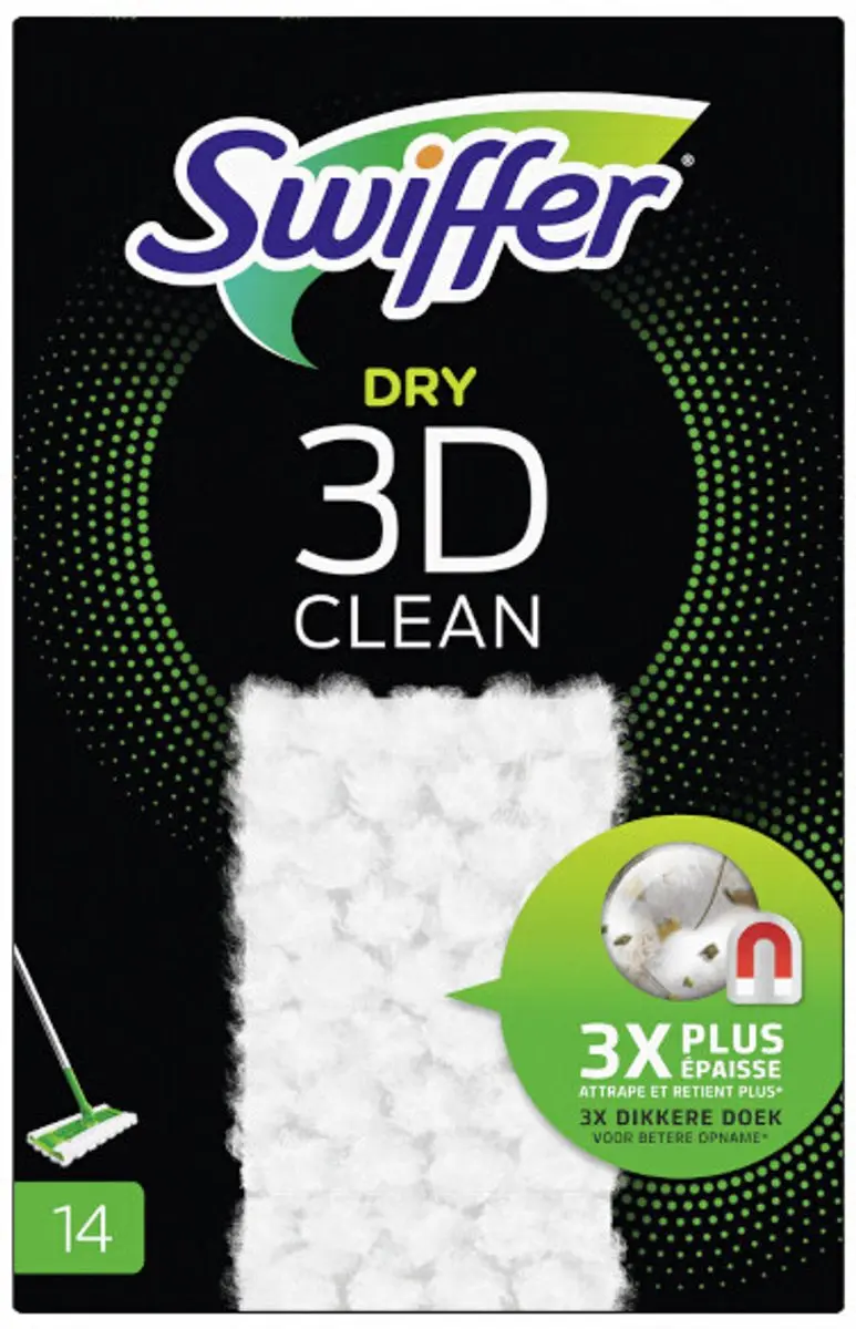 Swiffer Dry 3D Stofwisdoekjes 14 Stuks
