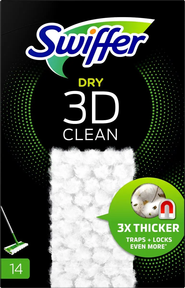 Swiffer Dry 3D Stofwisdoekjes 14 Stuks - Wit