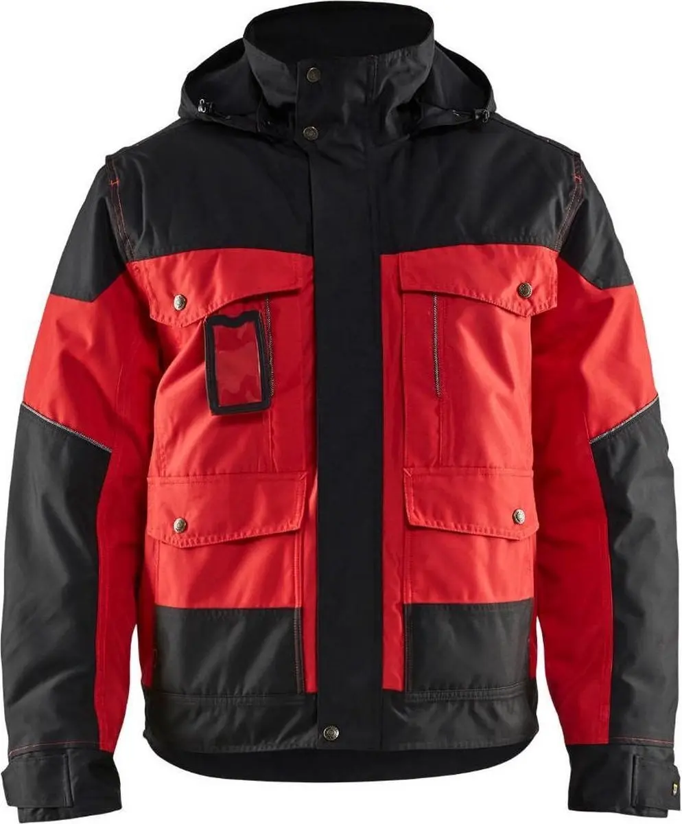 Blåkläder Winterjas - S - Rood/Zwart
