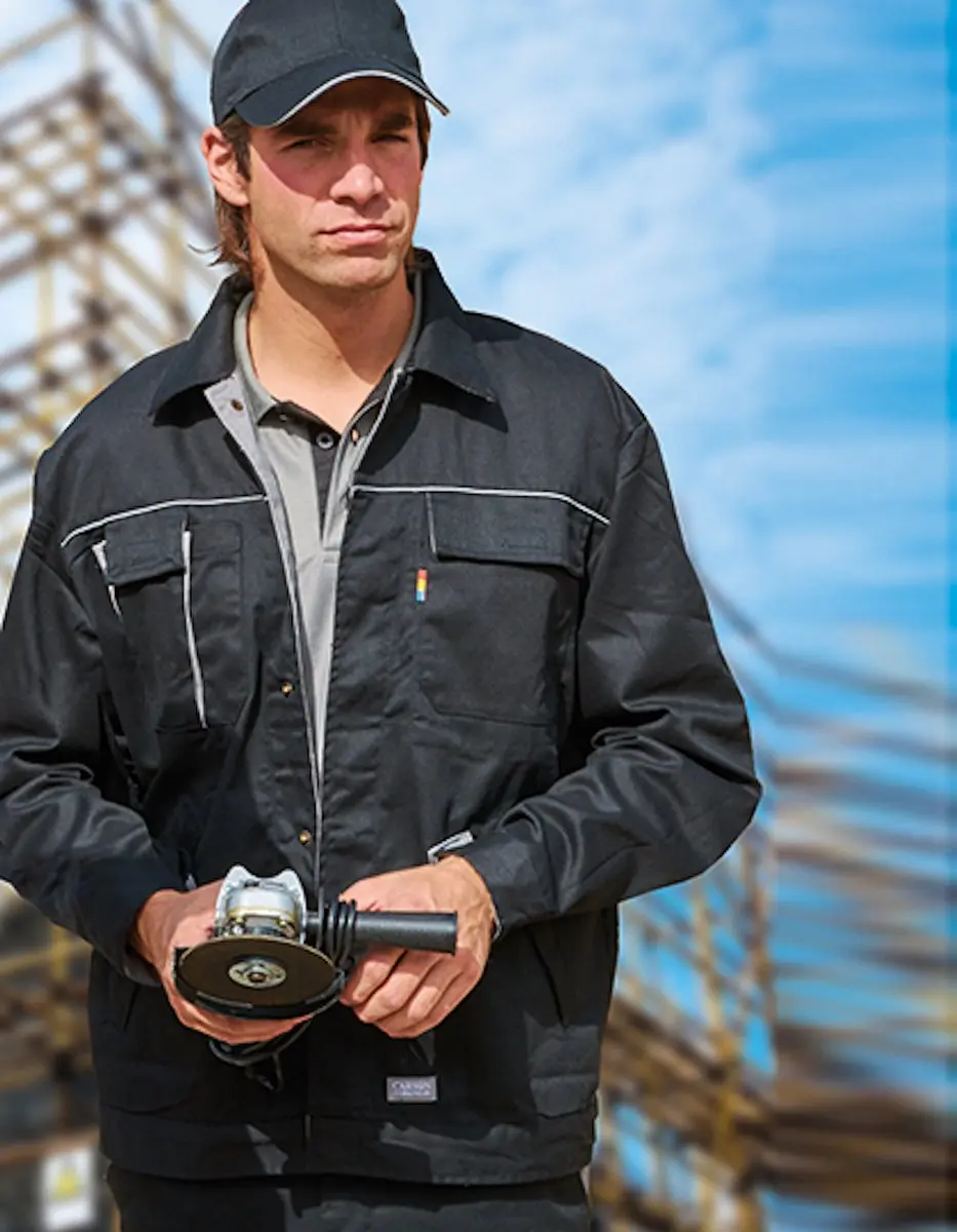 Carson Workwear Contrast Jacket Royal - Maat 42
