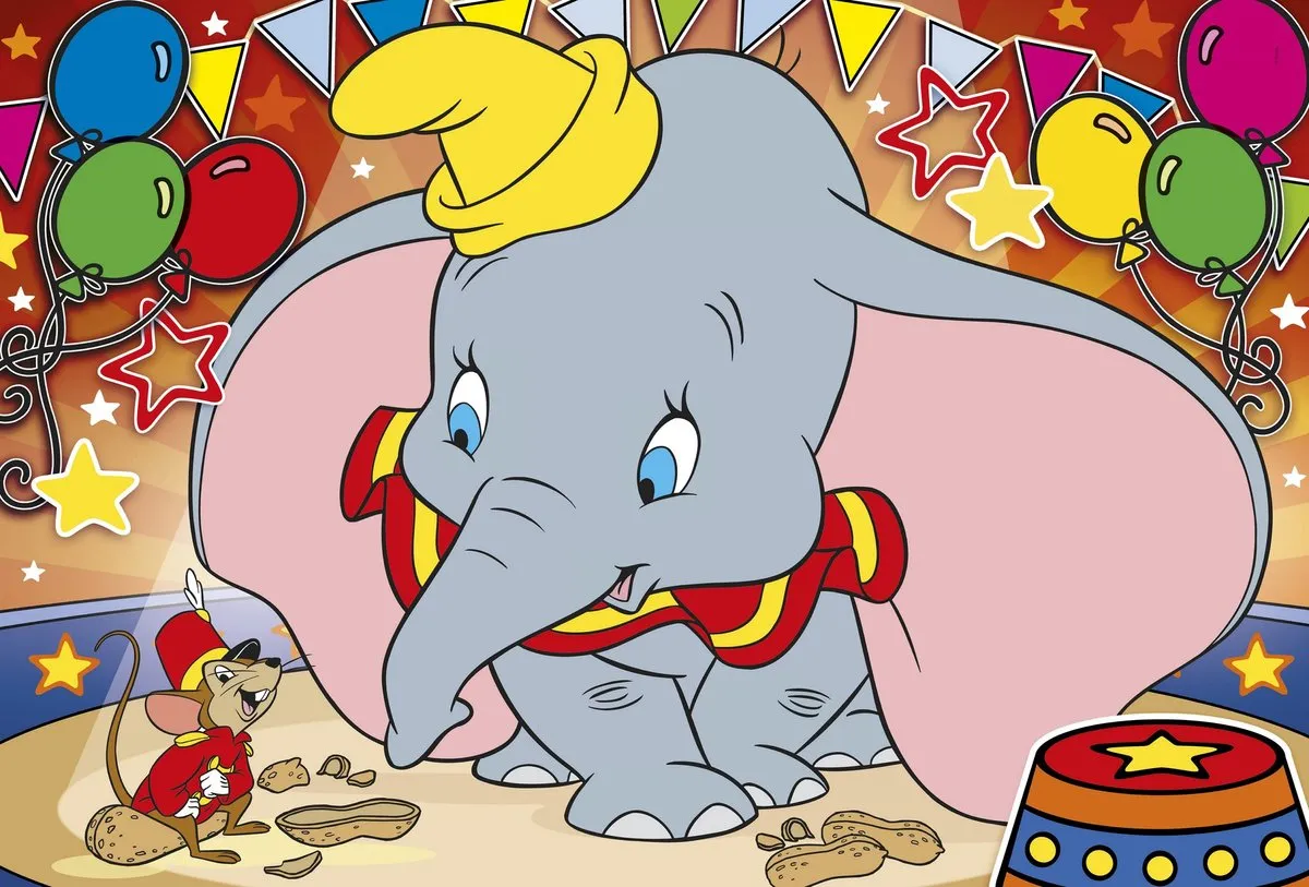 Clementoni Maxi Supercolor Dumbo Legpuzzel 104 Stuks - Multicolor