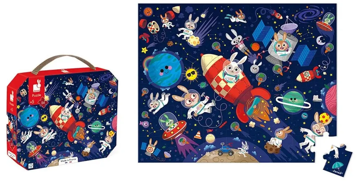 Janod Puzzel Raket 54 Stuks - 5+ Jaar