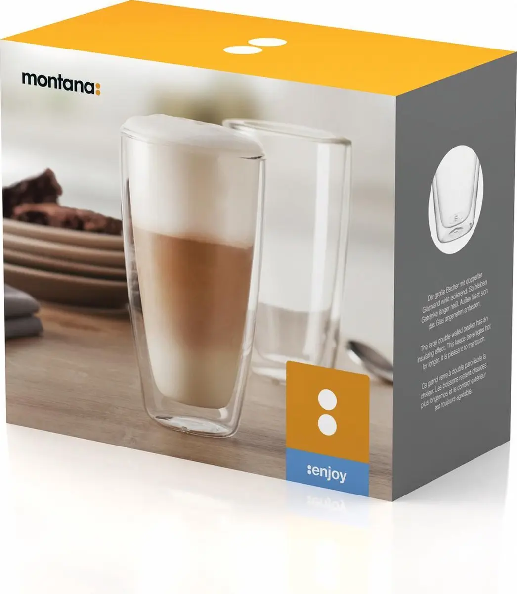 Montana Enjoy Dubbelwandige Glazen 330ml - 2 Stuks
