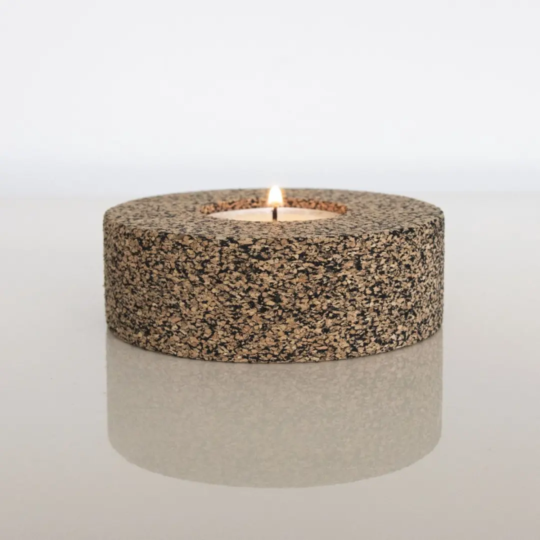 Liga Dash Theelichthouder Kurk - Beige