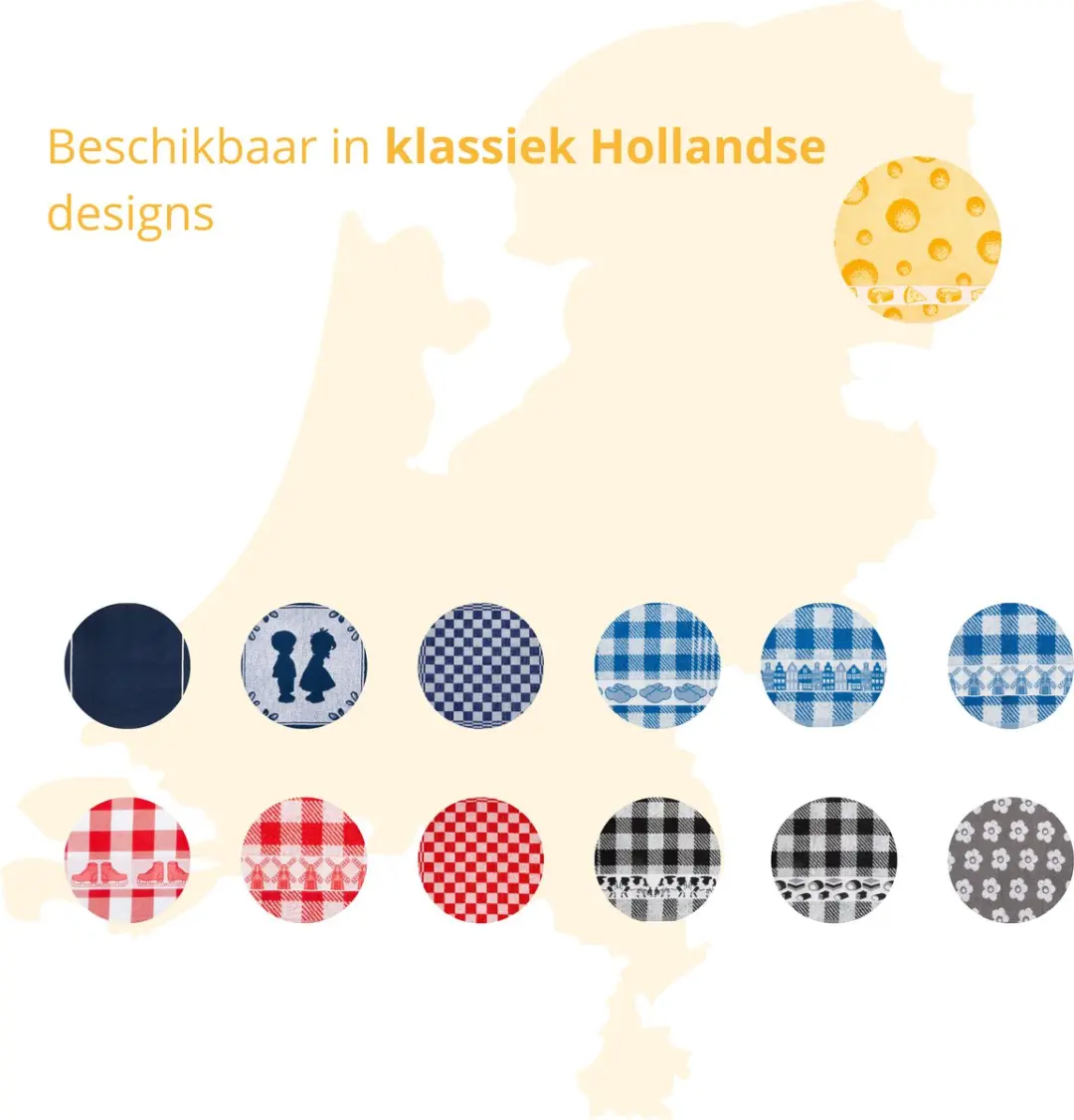 Twentse Damast Theedoeken & Keukendoeken Set - 12 Stuks - Cheese Geel