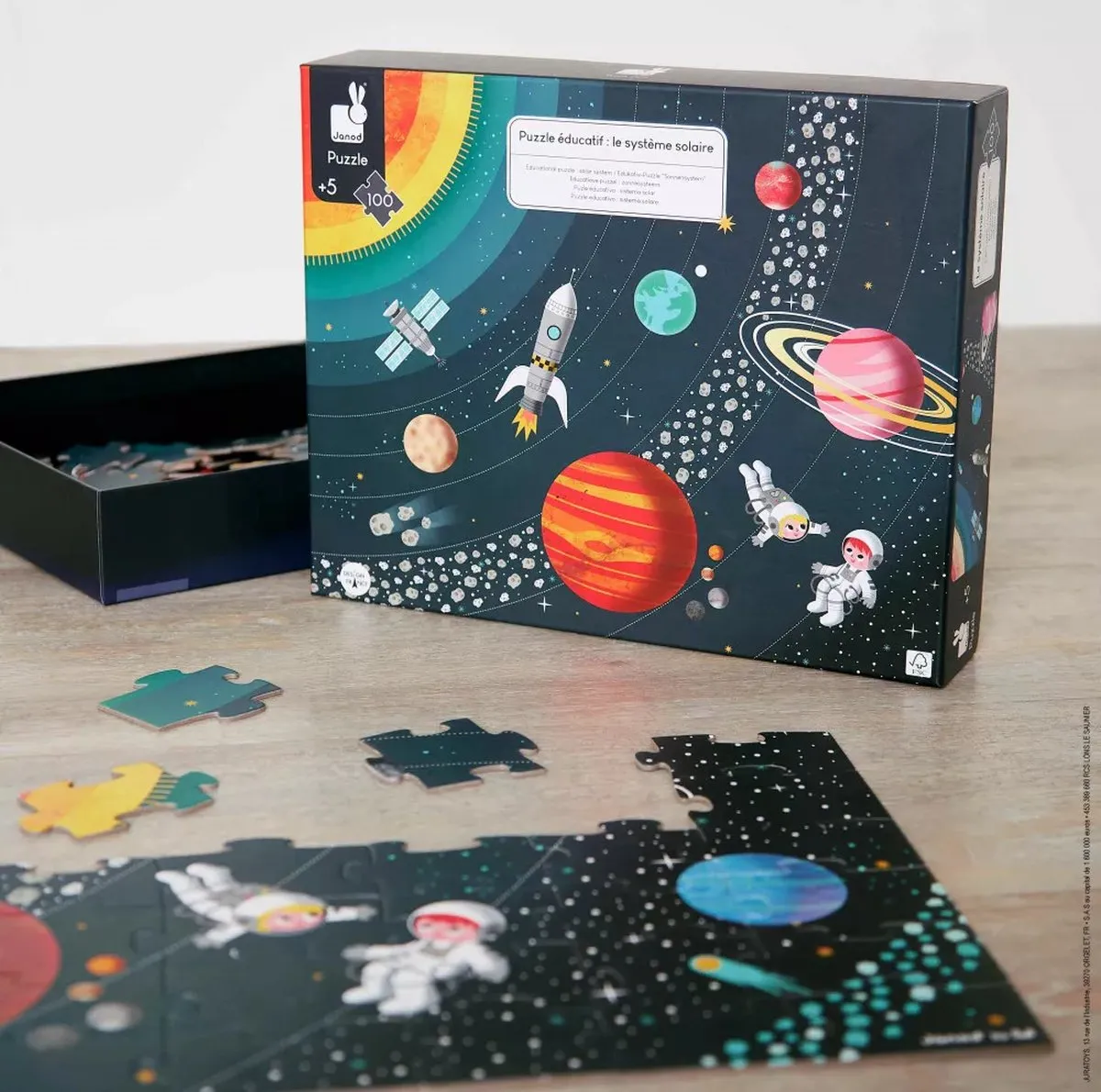 Janod Het Zonnestelsel Puzzel 100 Stuks - JO2678