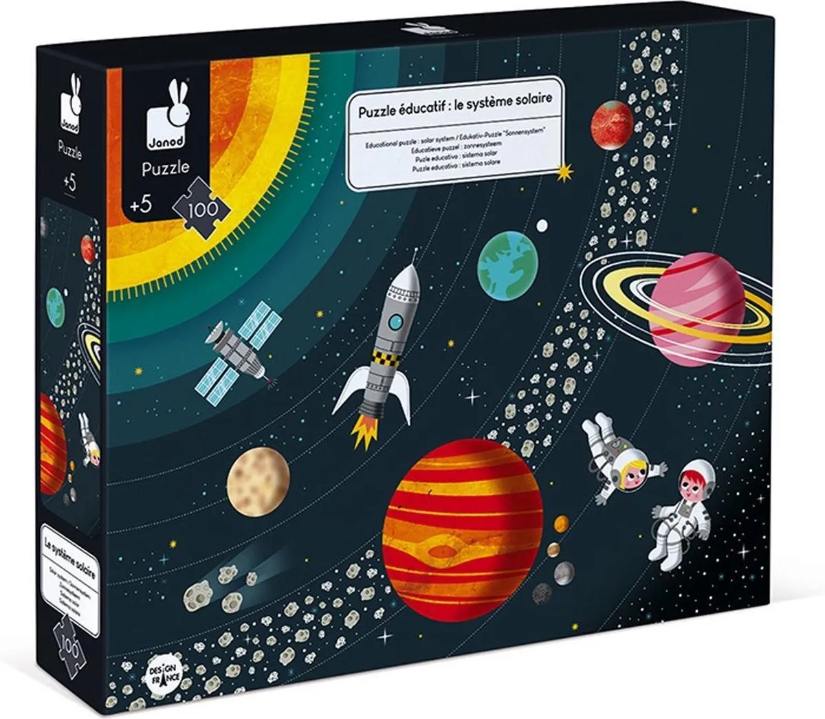 Janod Het Zonnestelsel Puzzel 100 Stuks