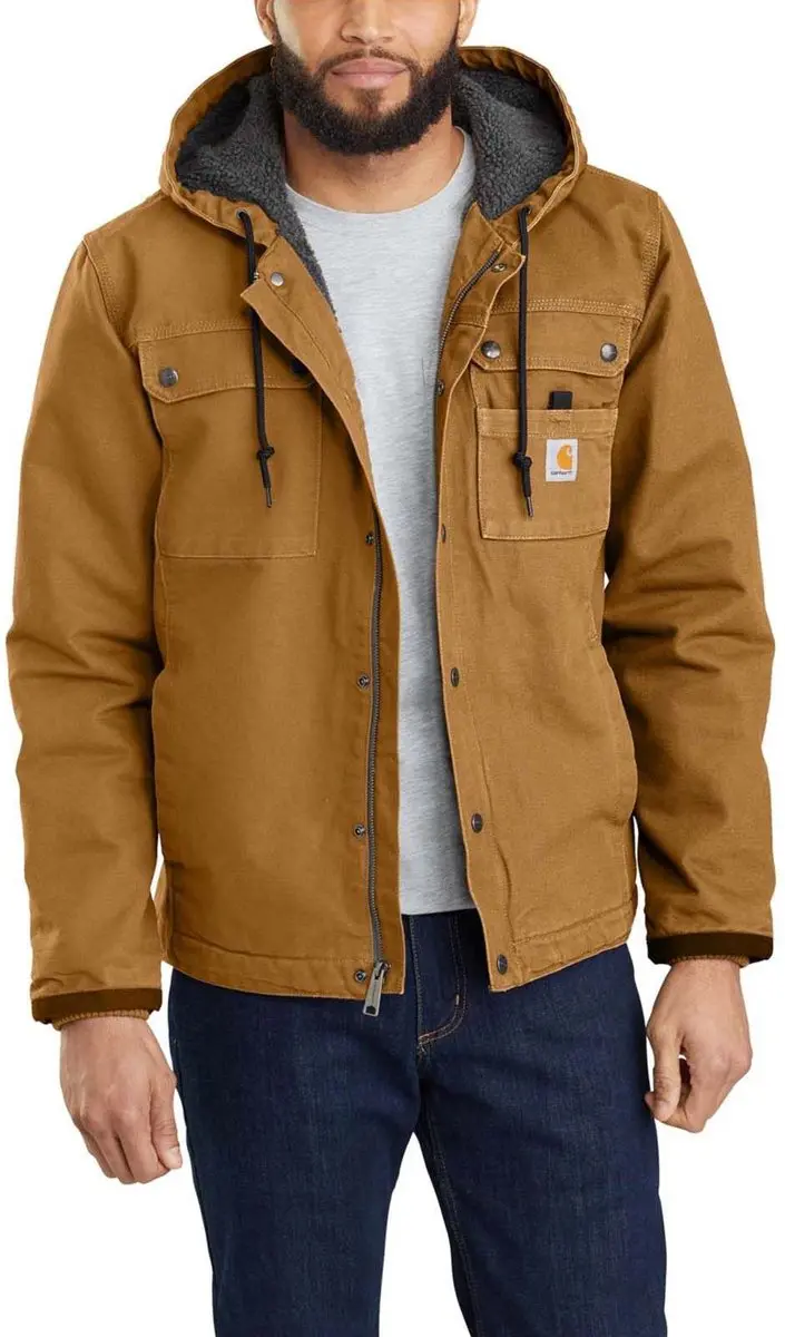 Carhartt Bartlett Bruin Werkjas Heren L - afbeelding 6 van 6