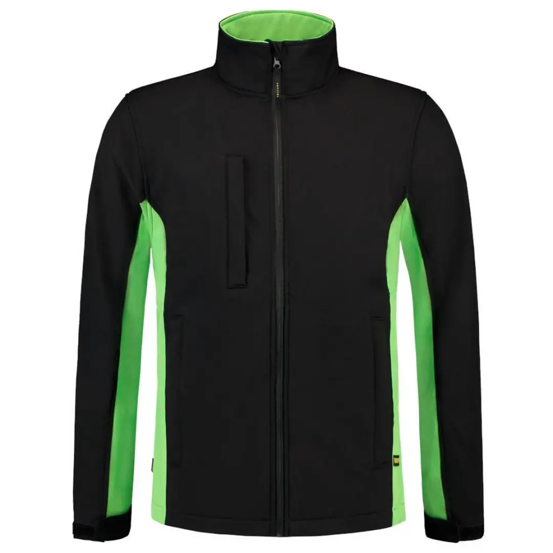 Tricorp Soft Shell Jack Bi-Color 402002 - 5XL - Zwart/Lime - afbeelding 6 van 6