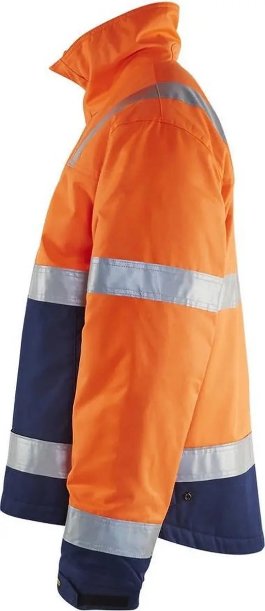 Blåkläder Winterjas High Vis MT XL - Oranje/Marineblauw