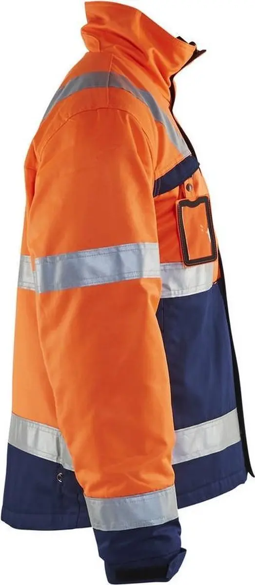 Blåkläder Winterjas High Vis MT XL - Oranje/Marineblauw