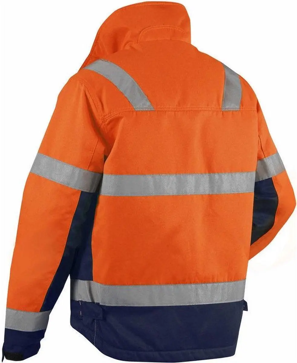 Blåkläder Winterjas High Vis MT XL - Oranje/Marineblauw