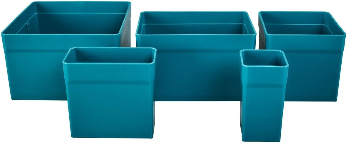 Makita 191X92-5 Inzetbak Set - 5 Stuks - Turquoise