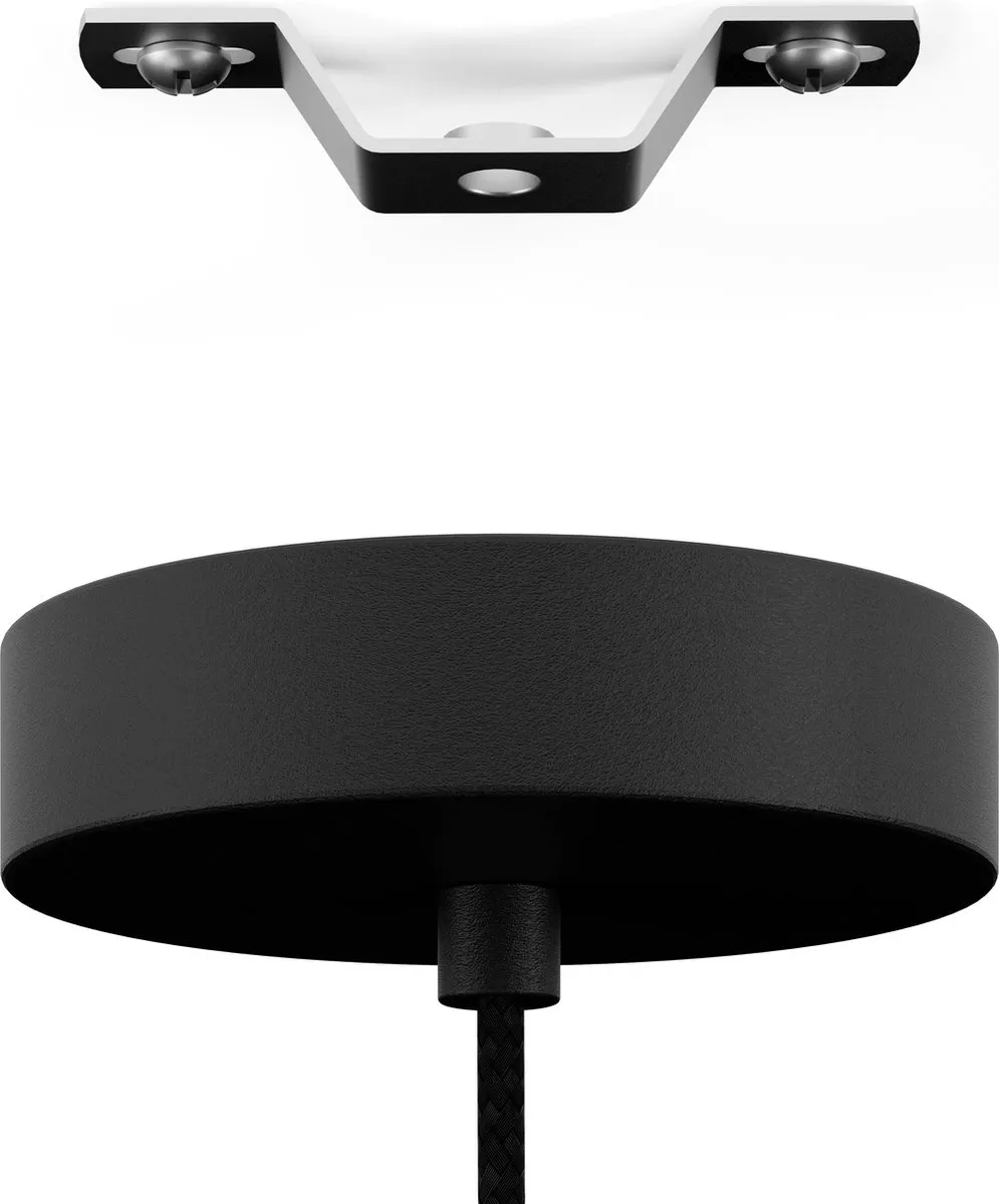 Eglo Callow Hanglamp E27 - Ø23cm - Zwart/Bruin