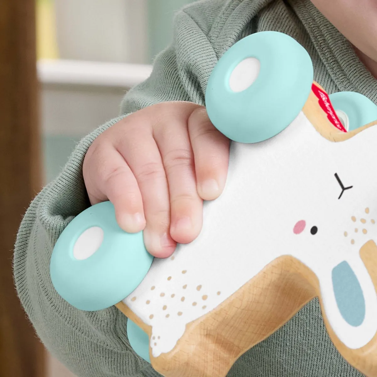 Fisher Price JDM52 Speelmat - Blauw/Wit/Hout - afbeelding 6 van 6
