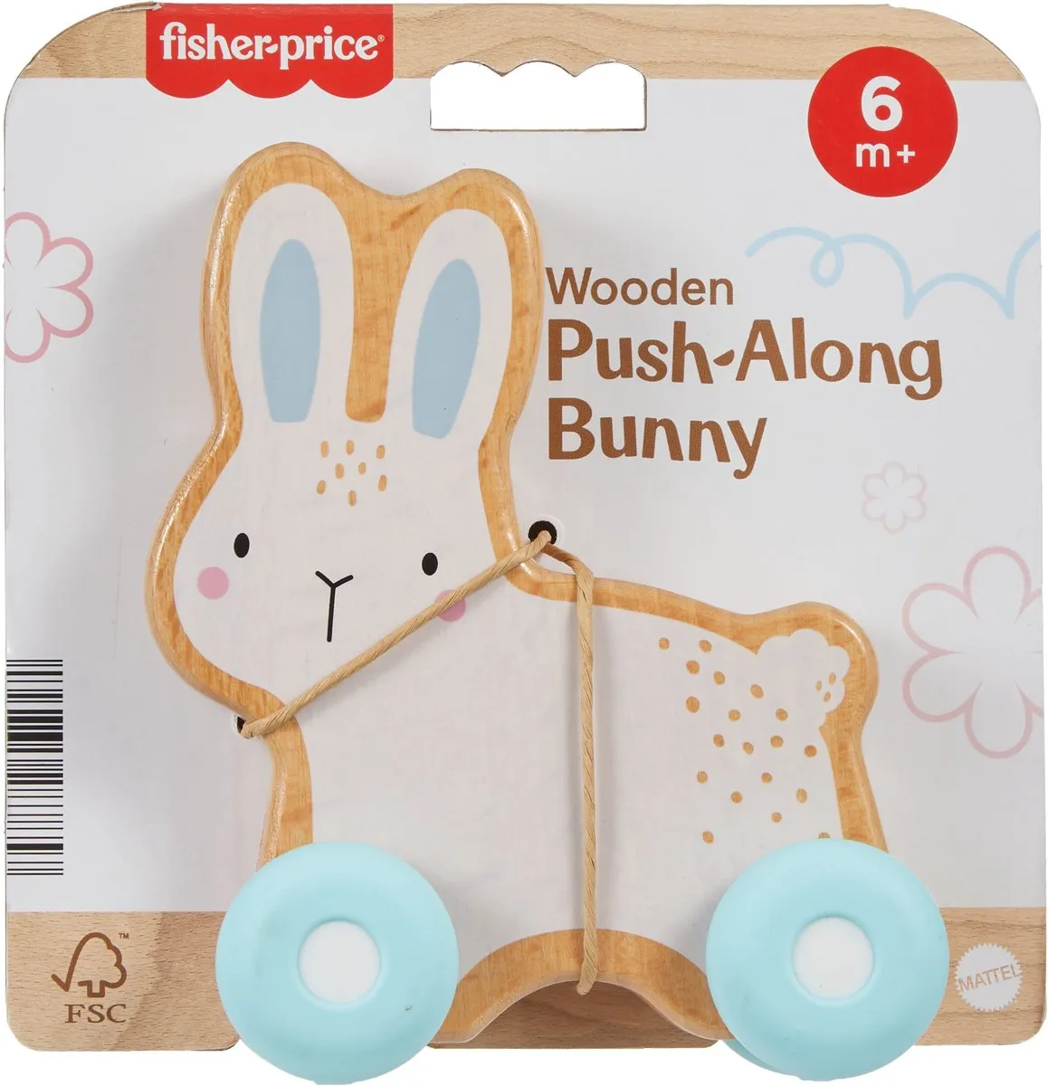 Fisher Price JDM52 Speelmat - Blauw/Wit/Hout - afbeelding 2 van 6