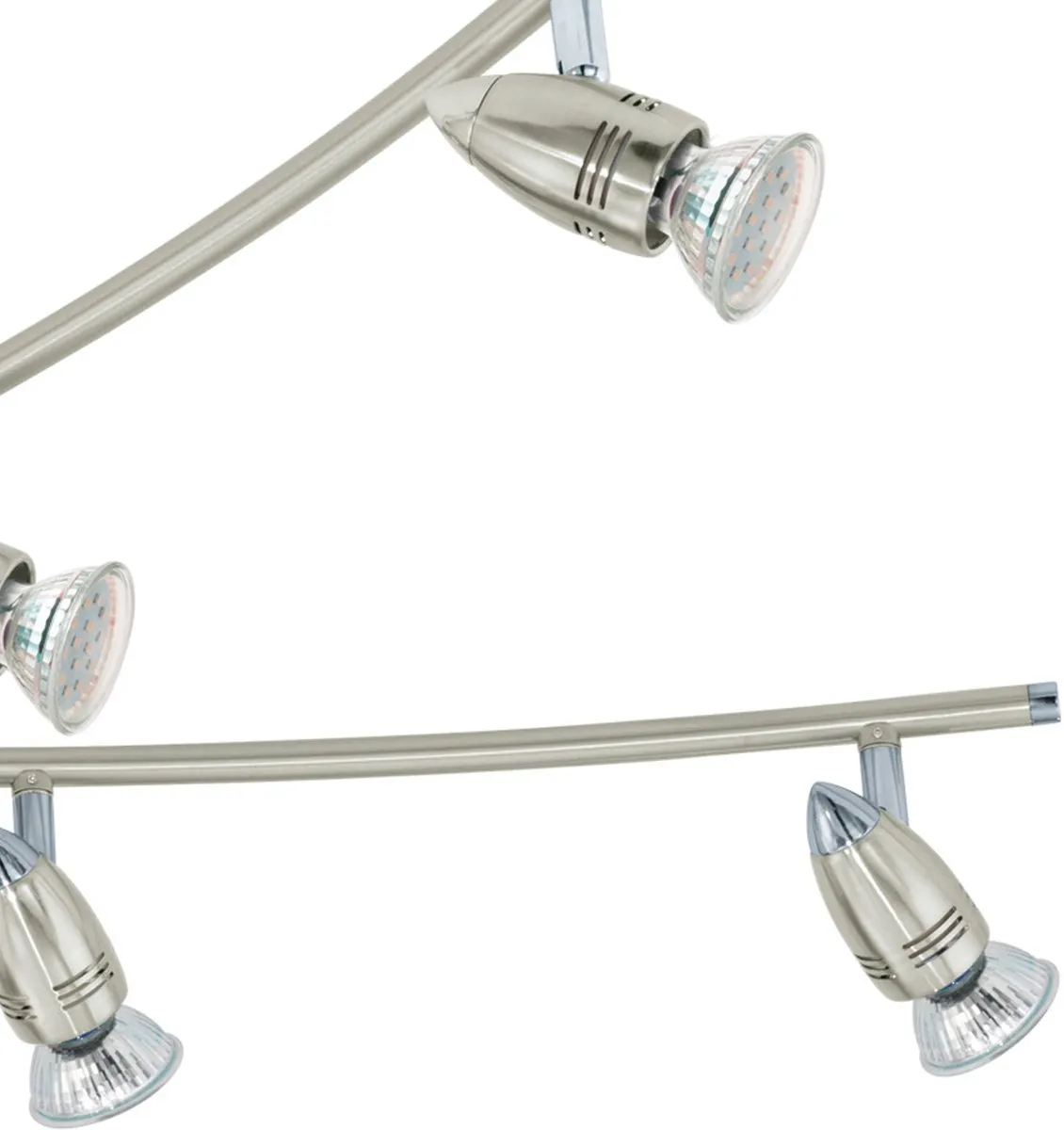 Eglo Magnum Plafondspot 6-Lichts LED - Nikkel-Mat/Chroom