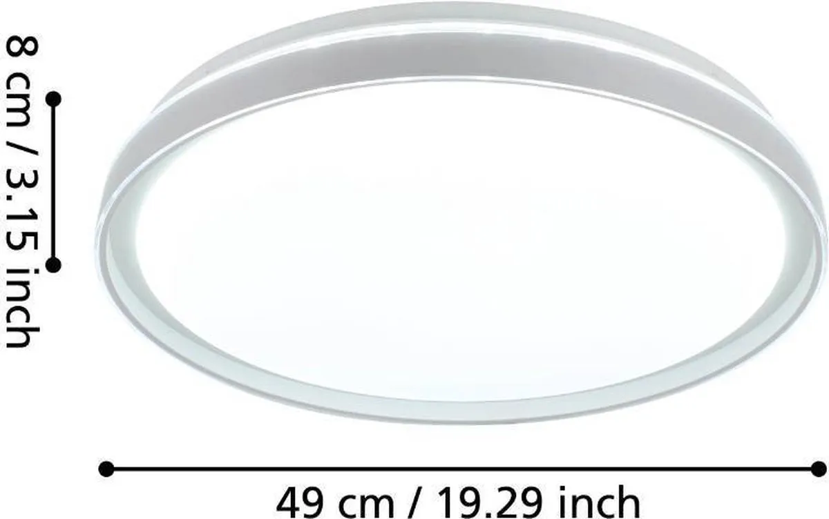 Eglo Seluci Plafondlamp LED 49cm - 4 Lichtpunten