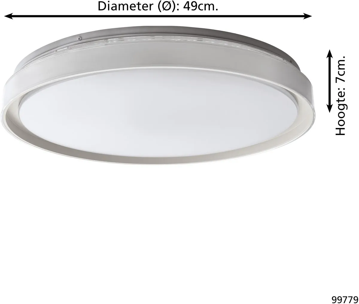 Eglo Seluci Plafondlamp LED 49cm - 4 Lichtpunten