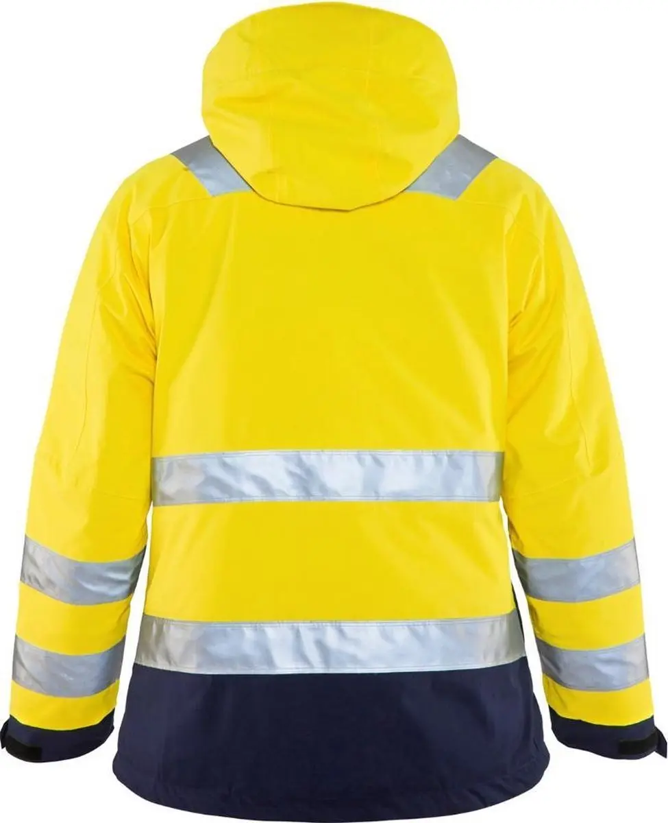 Blåkläder 4872-1987 Dames Winterjas - L - High Vis Geel/Marineblauw