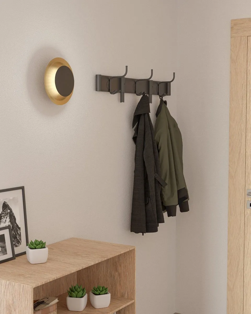 Eglo Tocina Wandlamp LED Ø24cm - Zwart/Goud - afbeelding 6 van 6