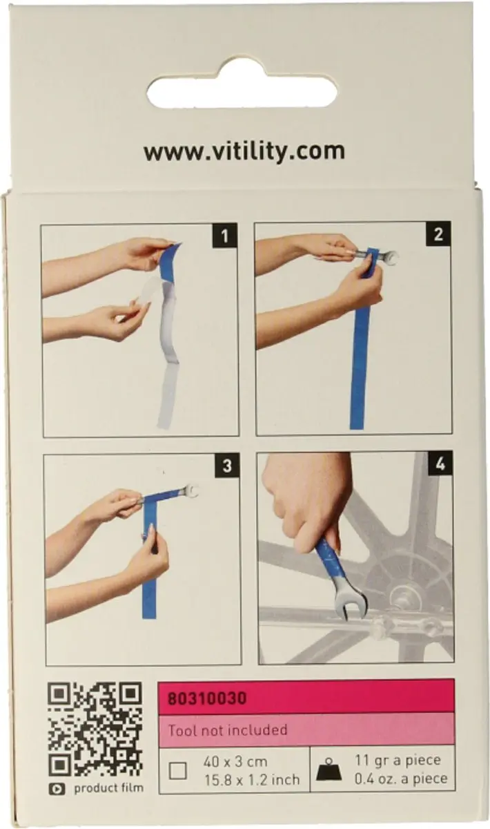 Vitility Antislipstrips Blauw - 3 Stuks
