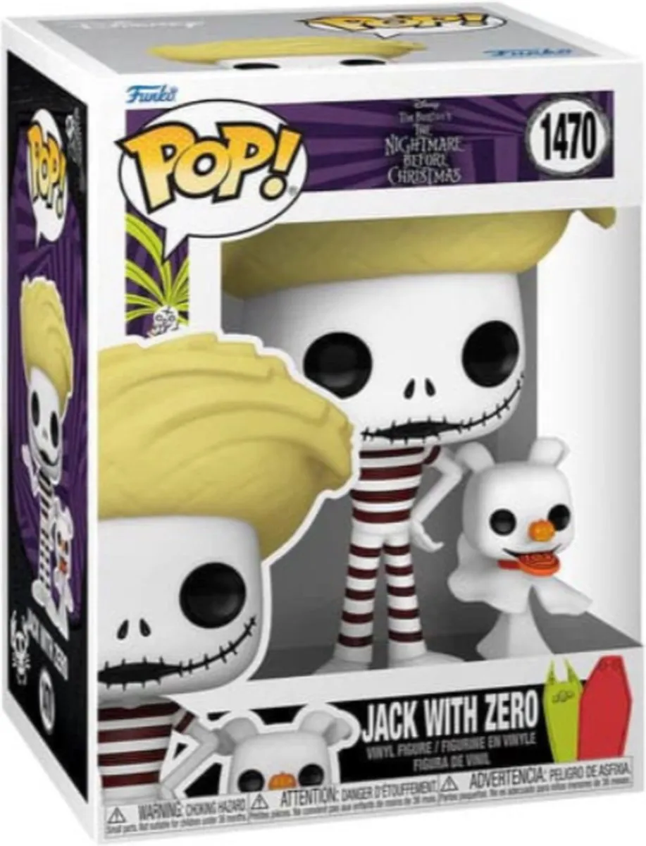 Funko Pop! 1470 Jack With Zero Beach - Nightmare Before Christmas