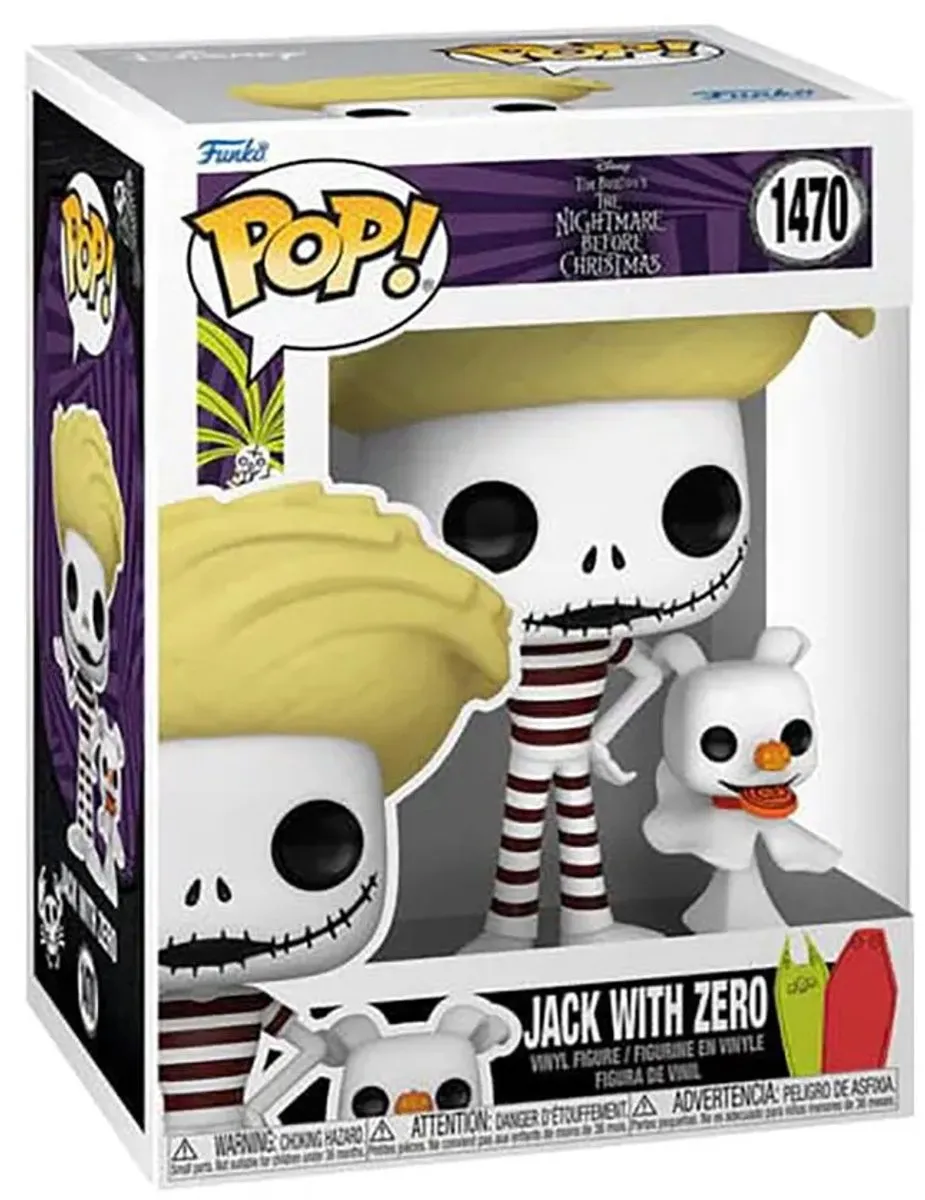 Funko Pop! 1470 Jack With Zero Beach - Nightmare Before Christmas