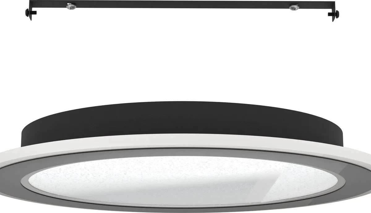 Eglo Macchioni Plafondlamp LED Ø38cm - Instelbaar & Dimbaar - Zwart/Wit