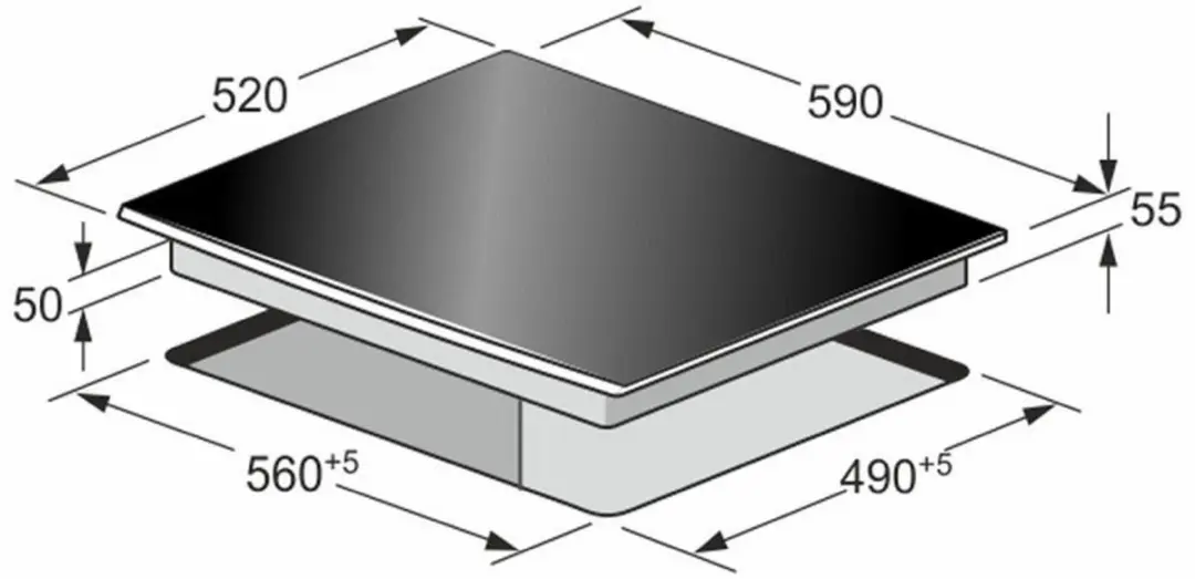 Kaiser KCT 6745 ElfAD Inductiekookplaat 60cm - Antiek Goud