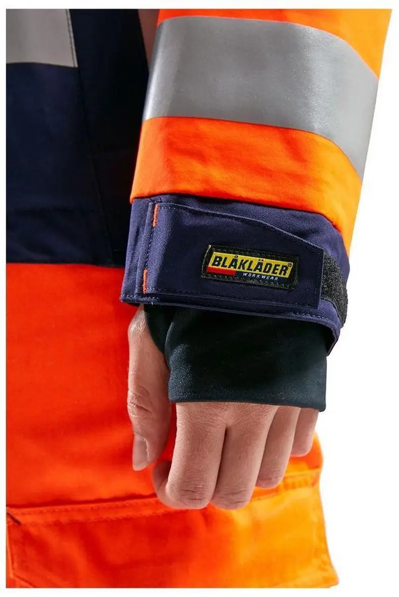 Blåkläder 4904-1987 Dames Shell Jack High Vis - XS - Oranje/Marineblauw