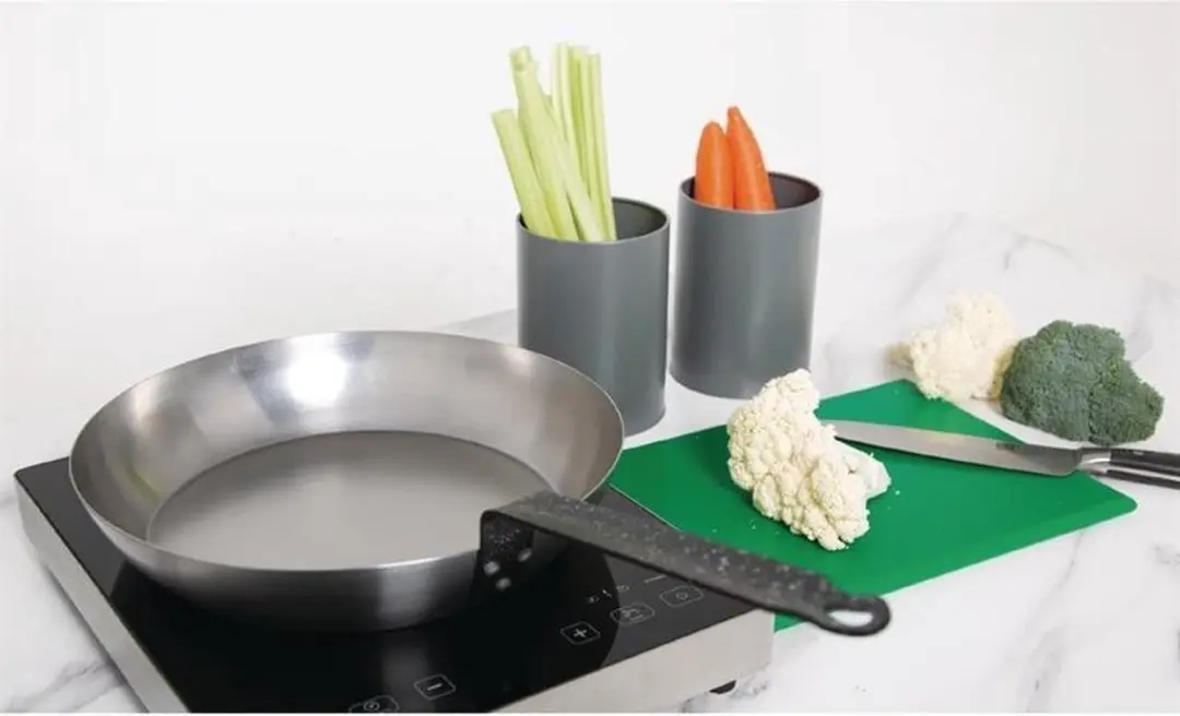 Vogue Lyonnaisser Pan GD006 - 30,5cm - 3,22L - Grijs