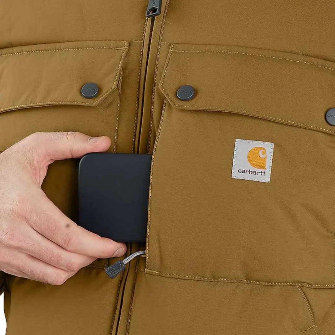 Carhartt Rain Defender Montana Geïsoleerde Winterjas Heren - XXL - Oak Brown