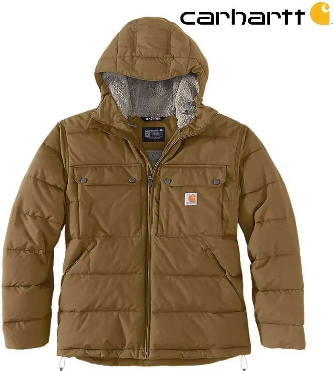 Carhartt Rain Defender Montana Geïsoleerde Winterjas Heren - XXL - Oak Brown - afbeelding 6 van 6