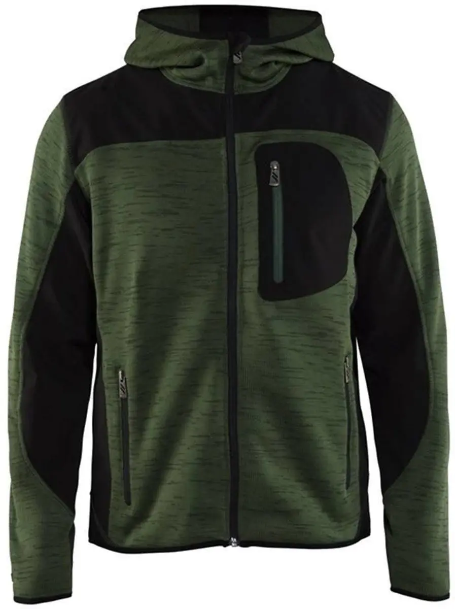 Blåkläder 4930-2117 Gebreid Vest - Grijs Mêlée/Zwart 4XL