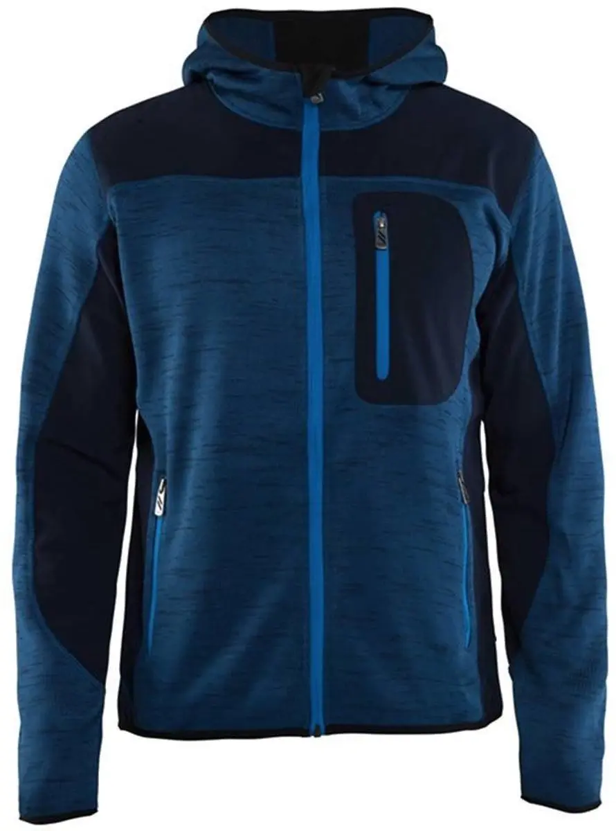 Blåkläder 4930-2117 Gebreid Vest - Grijs Mêlée/Zwart 4XL