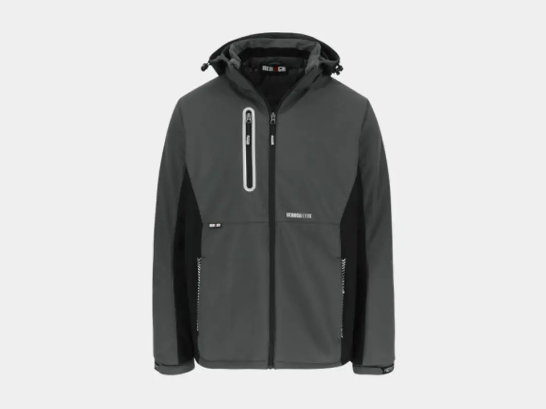 Herock Taris Softshell Werkjas - Grijs/Zwart S