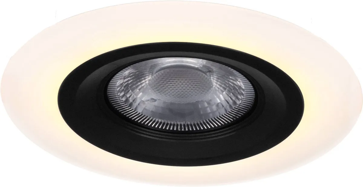 Eglo Calonge Inbouwspot LED Ø10cm - Zwart/Wit - afbeelding 6 van 6