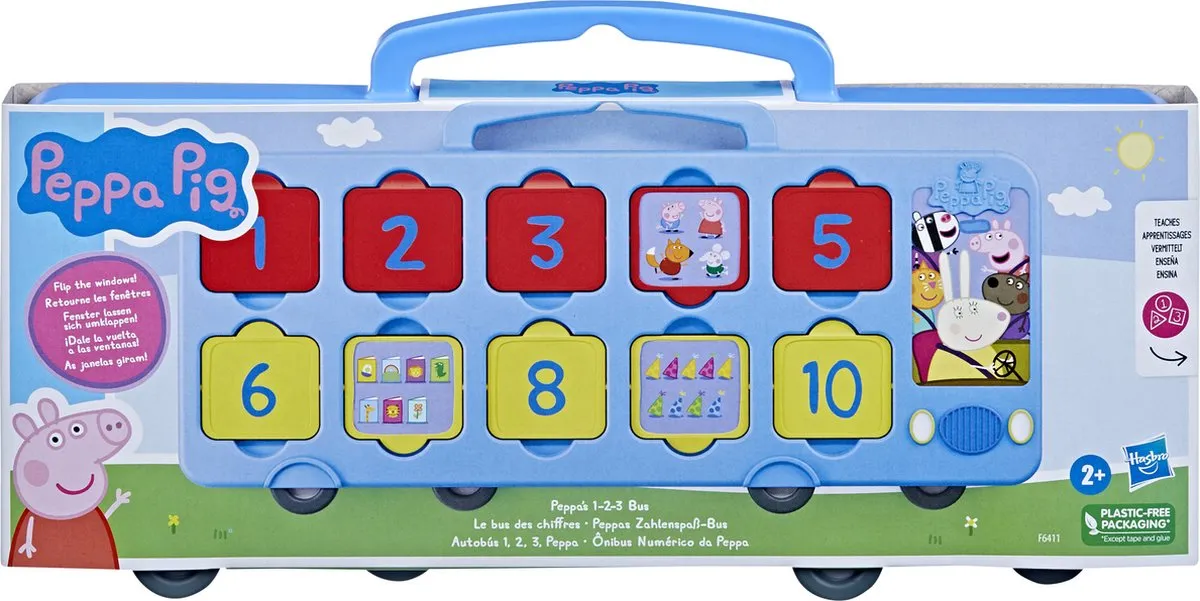 Hasbro Peppa Pig 1-2-3 Bus - Meerkleurig