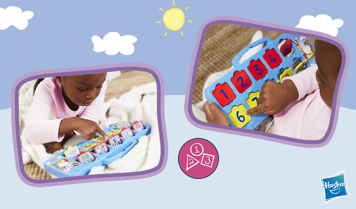 Hasbro Peppa Pig Peppa's 1-2-3 Bus - Speelgoed voor 2+ jaar - Meerkleurig