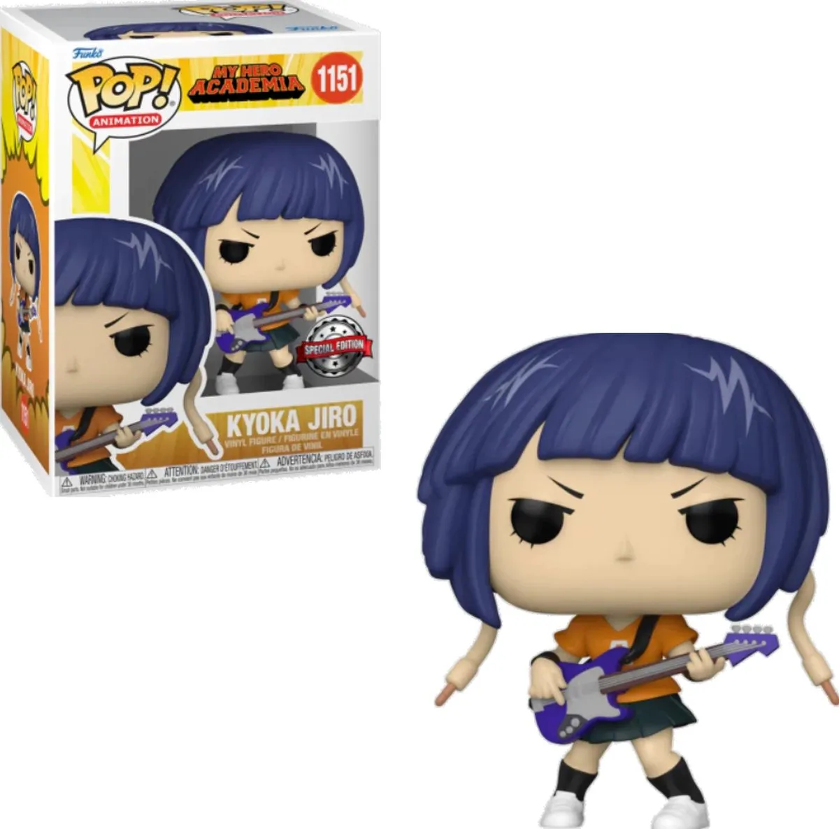 Funko My Hero Academia POP! Jirou met Gitaar - 9cm - Multicolor