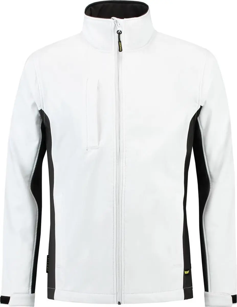 Tricorp Soft Shell Jack Bi-Color 402002 - 3XL - Wit/Donkergrijs