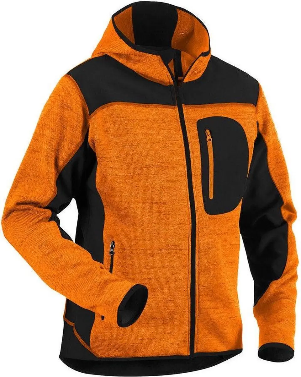 Blåkläder 4930-2117 Gebreid Vest - Oranje/Zwart - S