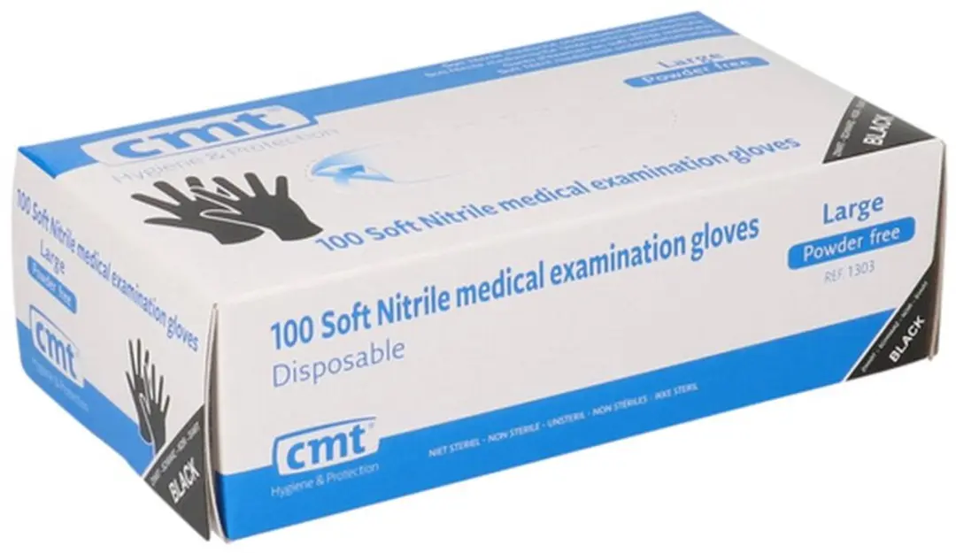 CMT Soft Nitril Handschoenen Poedervrij L