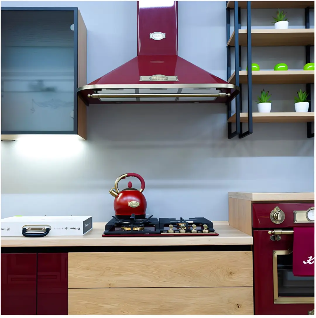 Kaiser A 9315 RotEm ECO Wandafzuigkap 90cm - 910 m³/h - Rood