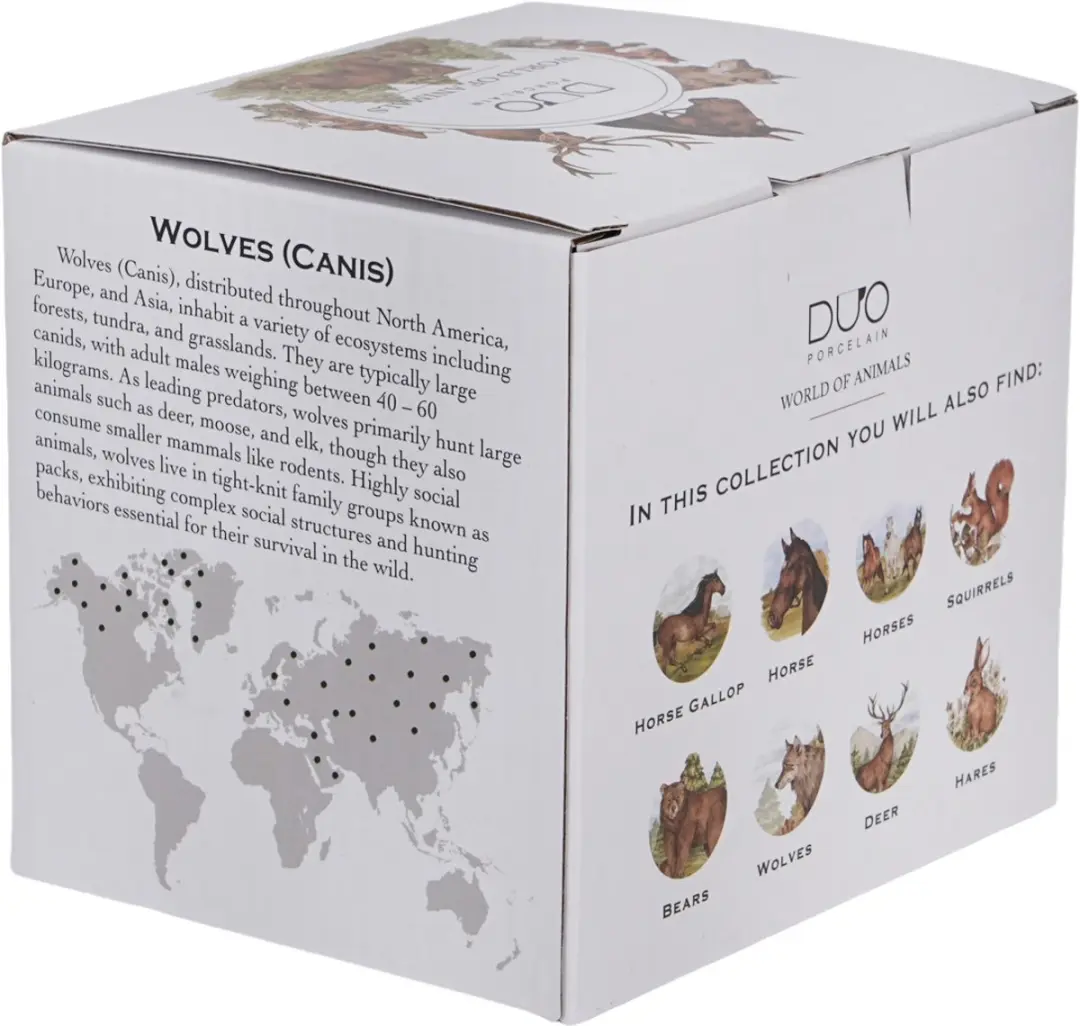 Duo World of Animals Mok 400ml - Multicolor
