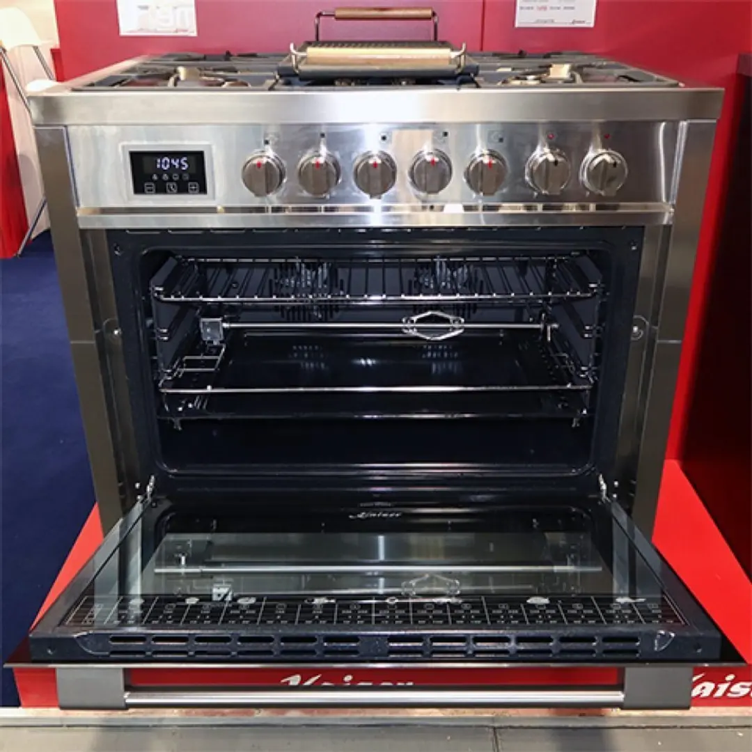 Kaiser HGE 93505 R Gasfornuis 90cm - Roestvrij staal